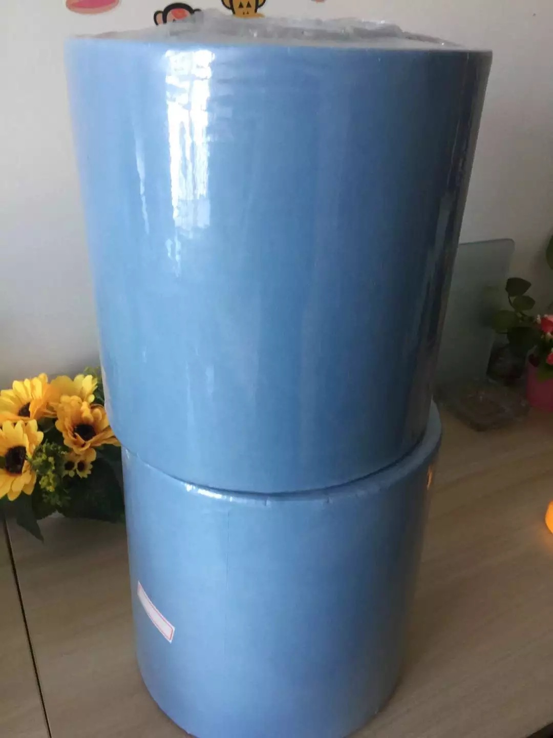 Industrial Wipe Paper Dust-free Large Roll Paper Industry Wiping Cloth Blue No Dusty Paper Suction oil Electronic wiping cloth