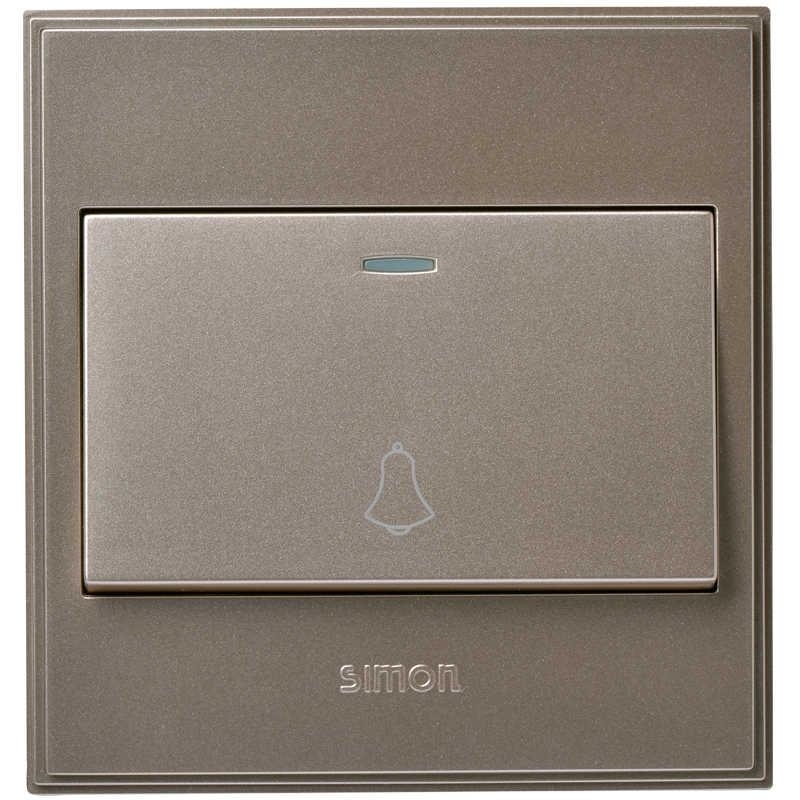 Simon 56C Golden Gate Switch 86 dark Champagne Gold Panel Door Bell Switch Champagne