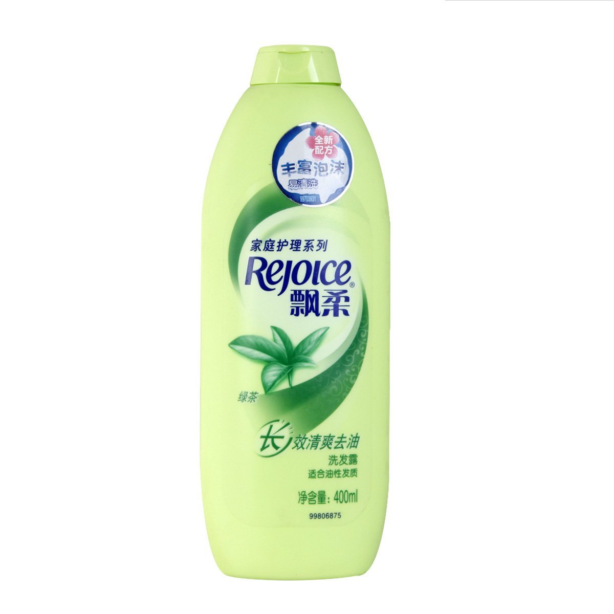 飘柔家庭护理绿茶长效清爽去油洗发水400ml