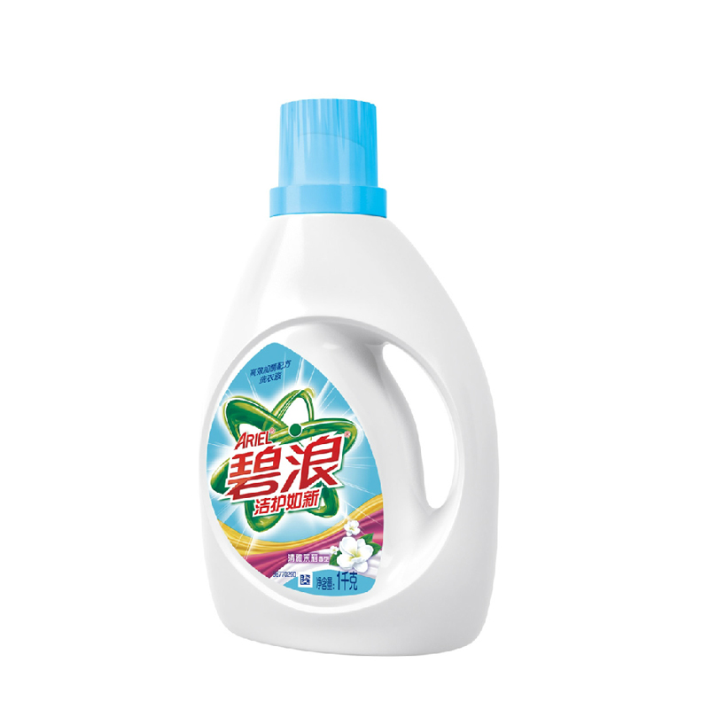 碧浪手洗洗衣液1kg 瓶装 茉莉花香强效去污洁净如新洗衣液 正品