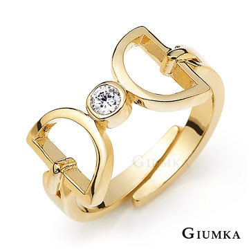 台湾官网直邮进口【GIUMKA】白K饰－宠爱一生戒指 韩剧相似款 金