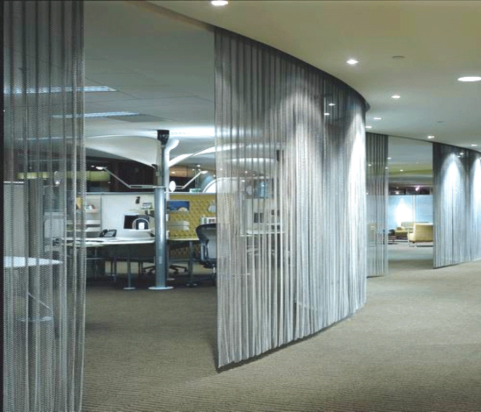 Metal Curtain Finished Products Custom Class Stainless Steel Decorative Blinds Silk Screen Curtain Color Partition Pituitary Curtain New Products Hot Sell