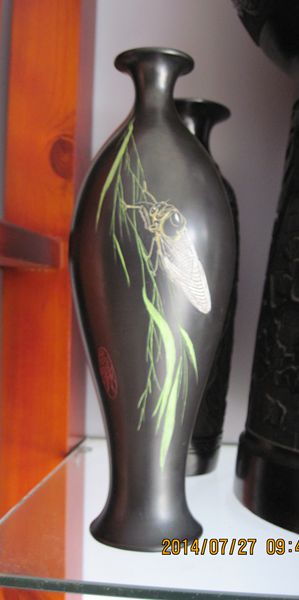 Business pure handicraft gifts ceramic vases home decorations Rizhao specialties black pottery (a blockbuster)