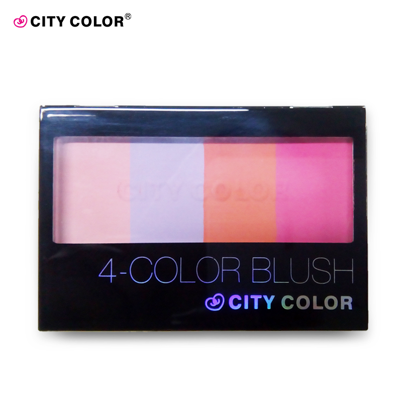 city color城彩 花颜盈颊四色腮红 粉质细腻 红晕自然
