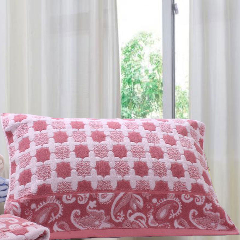 Pure Cotton Thickened Versatile Couple Students All Season Breathable Adult Pillow Towel Pair Dress Wedding Celebration Soft And Comfortable