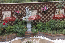 Sandstone Sculpture Art Flower Board Decoration Flower Board Sandstone Background Wall Landscape Garden Decoration Hollow Translucent