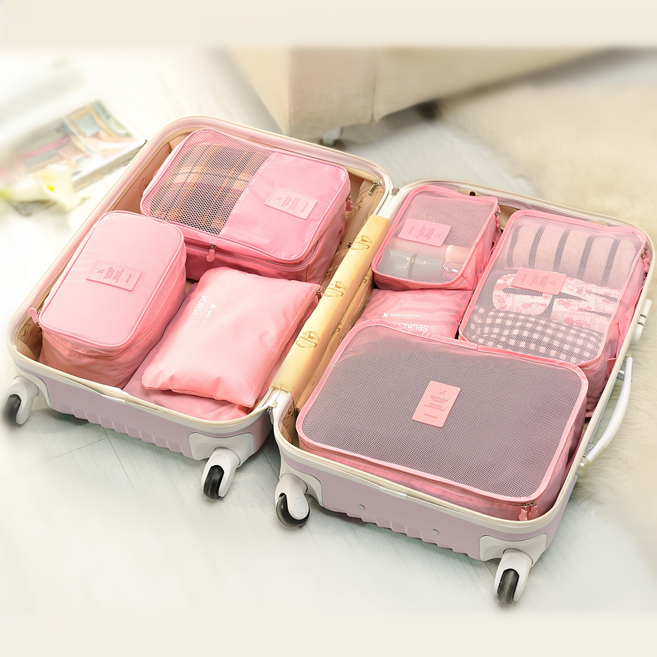 Travel Portable Travel Storage Bag Set Waterproof Clothing Toiletries Bag Underwear Bag Luggage Organizer Bag