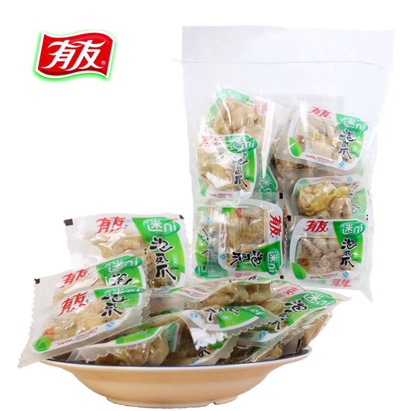 【天猫超市】有友 迷ni泡凤爪山椒味500g大包装 重庆味道特产零食