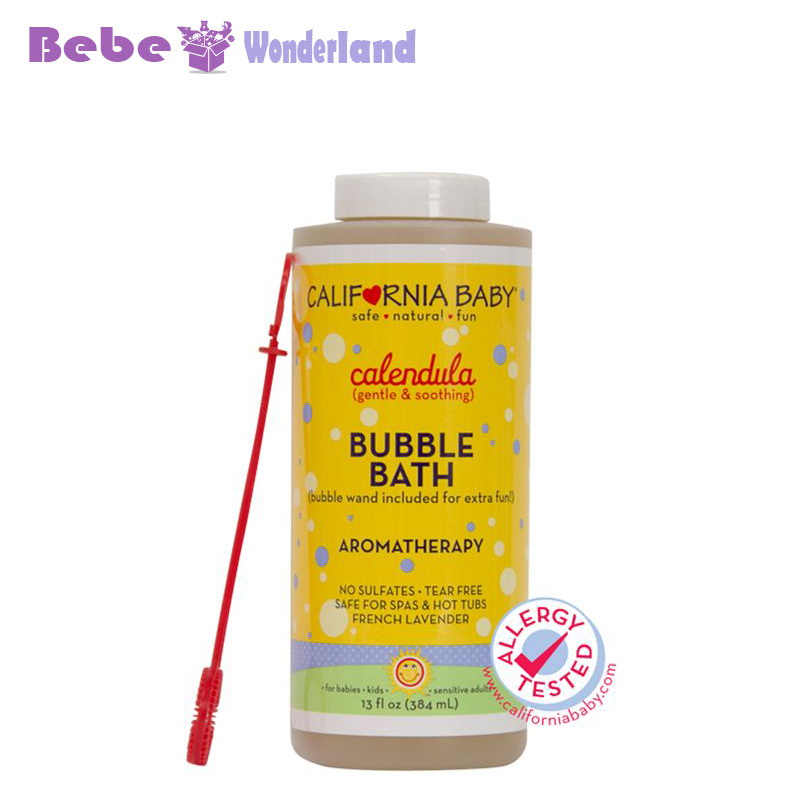 美国原装California Baby加州宝宝金盏花泡泡婴儿泡澡沐浴露390ml