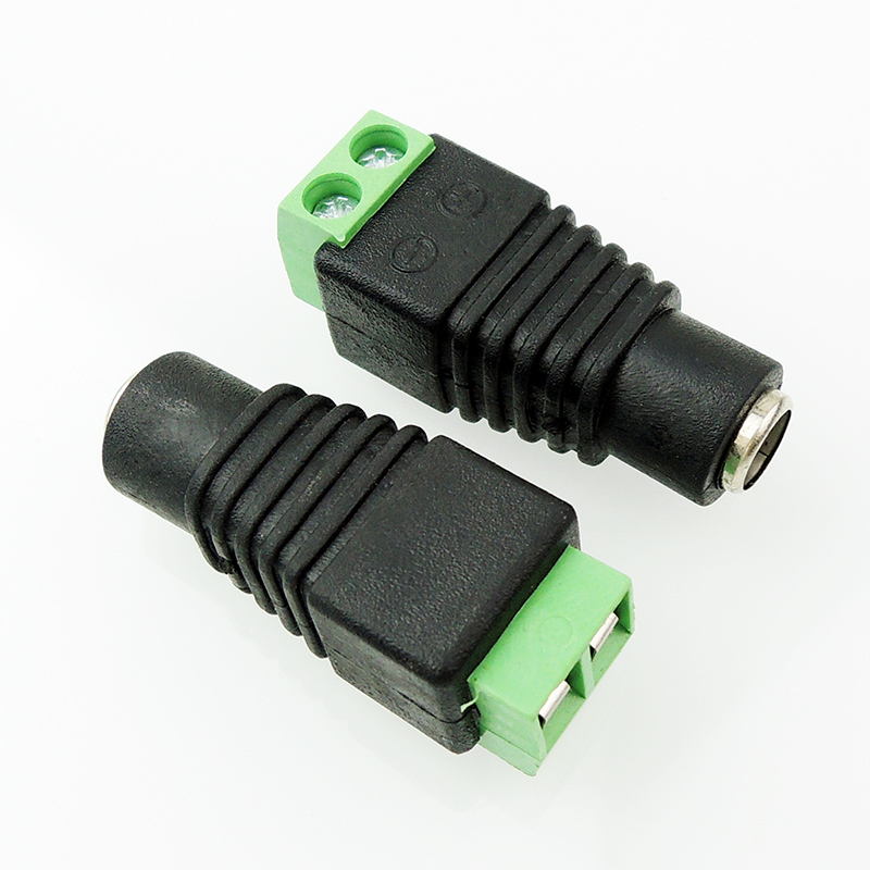 Camera power head connector 5 5 * 2 5 conversion positive and negative screw fixed DC power adapter-Taobao