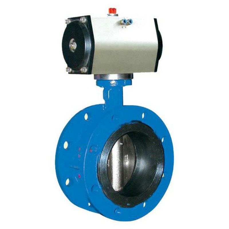 D641X-16 pneumatic flange butterfly valve pneumatic flange soft sealing butterfly valve 6 inch DN150 DN200