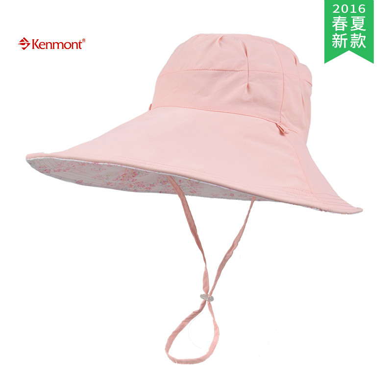 【2016春夏新款】KENMONT/卡蒙  女士户外遮阳帽子 KM-3010