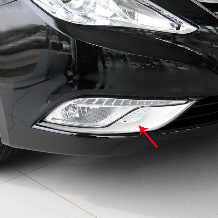 8th generation 13-14 Sonata fog lamp eyebrow Sonata 8 special front fog lampshade bright frame chrome modified bright strip sticker