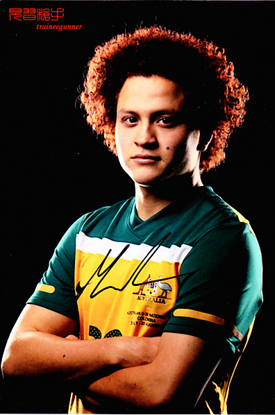 Australia U22 International Dortmund B team Amini autographed photo IP