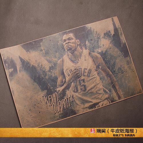 Kevin Durant Poster Daven Wolf Spider Poster Adu's Speed Team KD WALL MAP THUNDER GOD