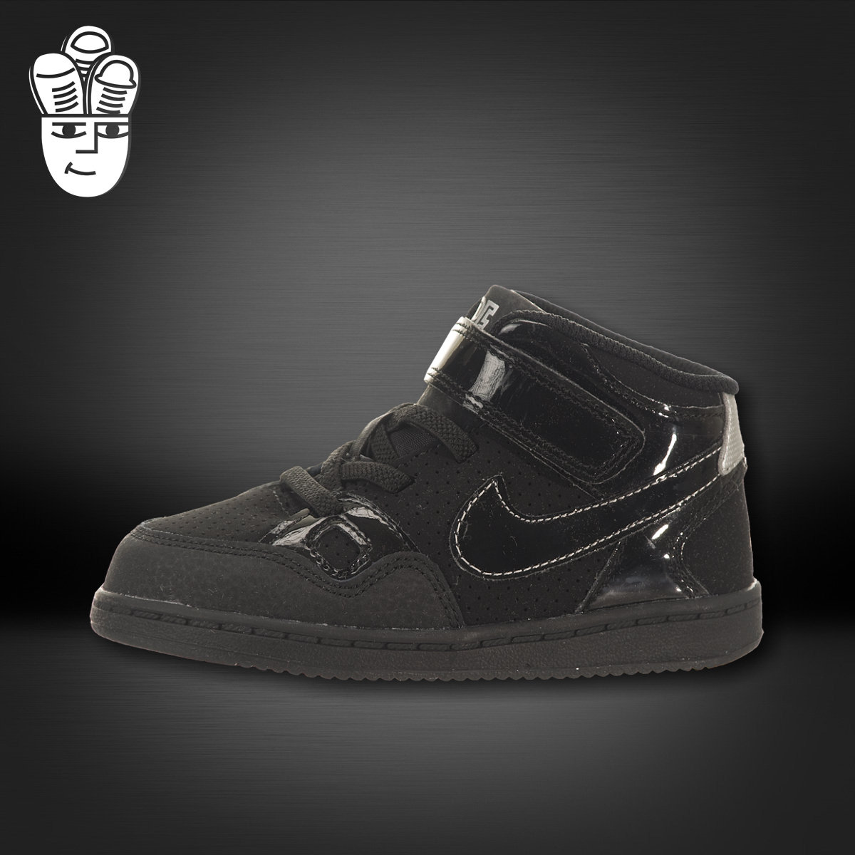 Nike Son Of Force Mid 耐克宝宝鞋 中帮婴儿鞋 时尚漆皮魔术贴