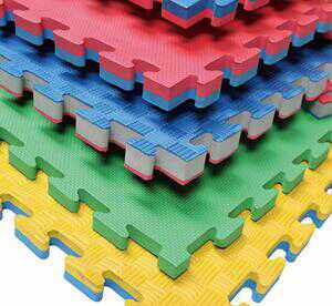 Professional taekwondo mat foam mat wrestling mat dance mat gym foam mat 1 x 1 meter double-sided sponge mat