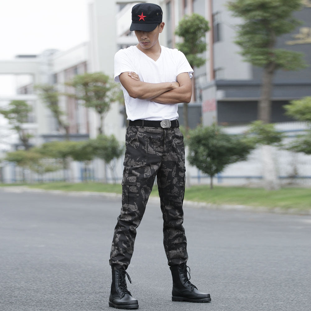 Shield Lang black eagle camouflage pants Men's pants Tactical pants