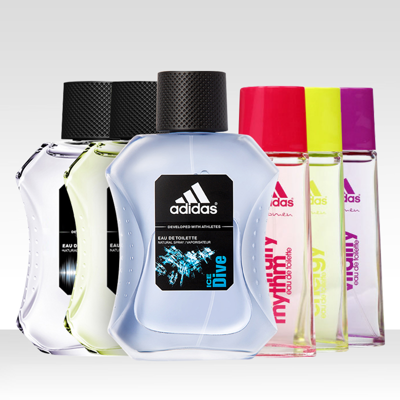 Adidas阿迪达斯冰点激情征服男士女士运动香水50/100ml清新持久