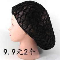 Cover full head big hair net hand hook thick net net cap working hair hat plate net nurse net pocket