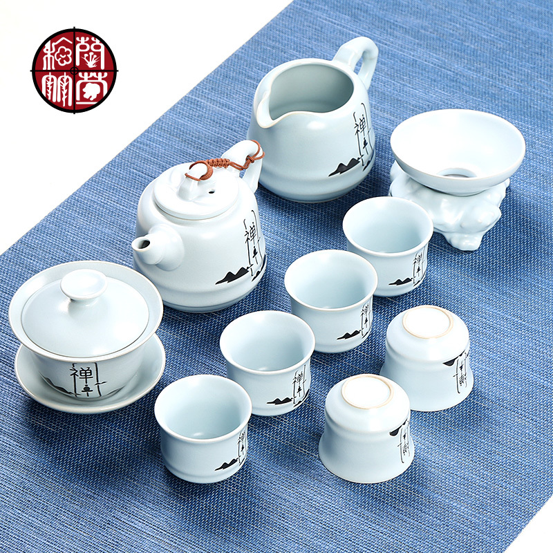 Your up creative tea set ceramic kunfu tea cup teapot tea home office combination of a complete set of 6 people