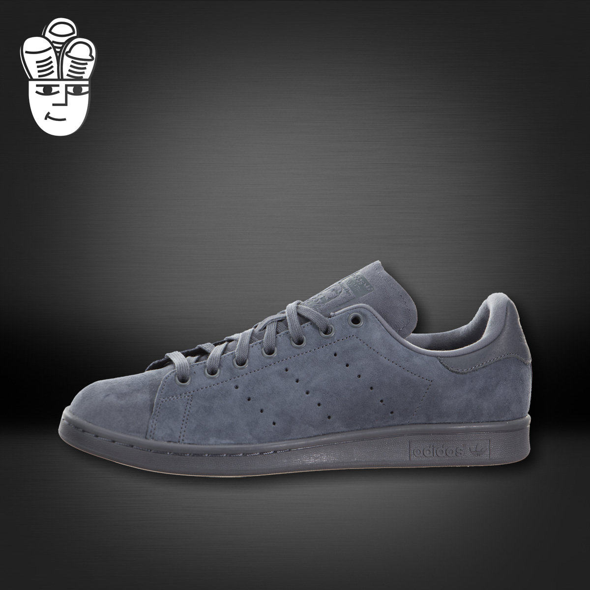 Adidas Stan Smith 三叶草男子复古低帮板鞋 运动休闲鞋 麂皮纯色