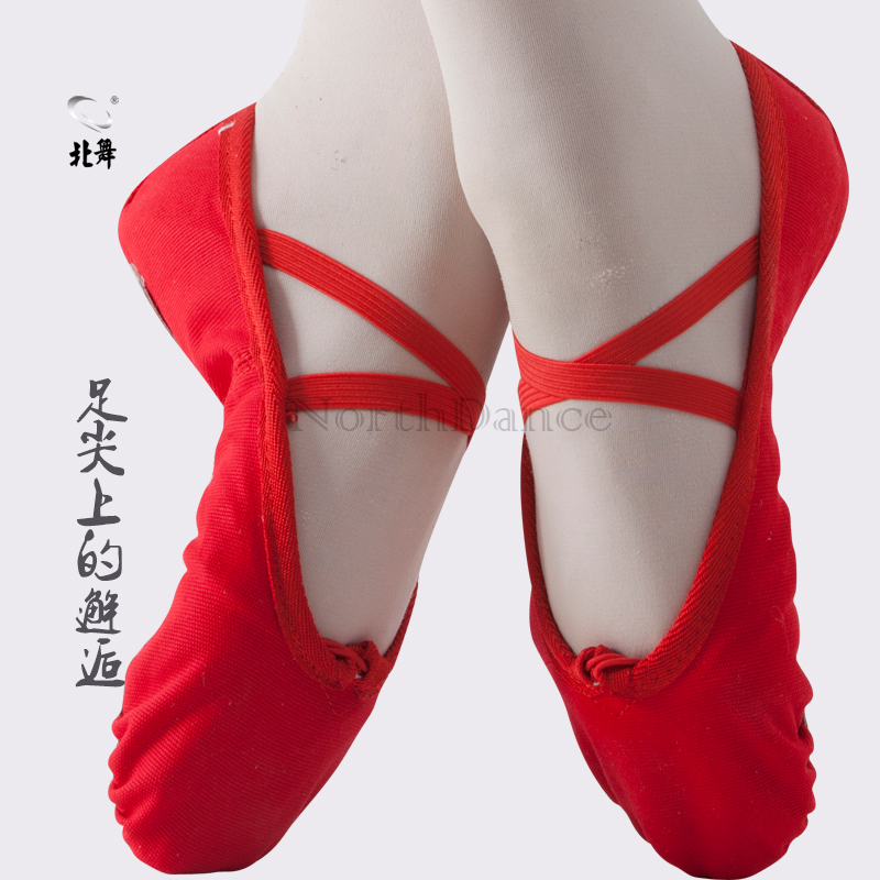 Red Children Dance Shoes Women Soft Bottoms Practice Shoes Canvas Yoga Shoes Cat Paw Shoes Dancing Shoes Ballet Shoes Adults