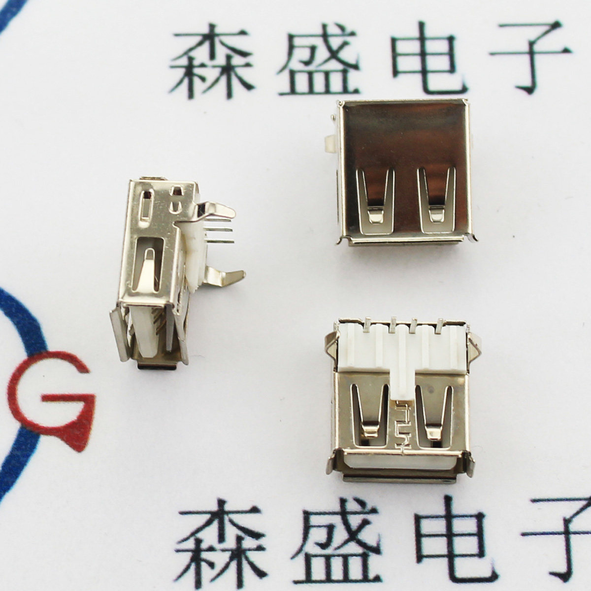 High quality USB seat A type A Masterhead 90 degree bending Common USB Horse Socket Socket Plug - type