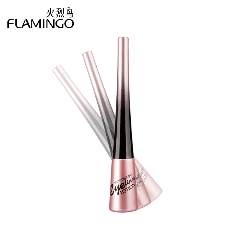 火烈鸟flamingo立体防水不晕染眼线液顺滑流畅新手必备眼线液笔