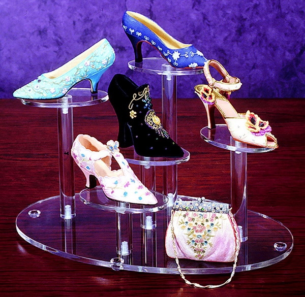 Custom plexiglass shoe display stand Transparent acrylic shoe display stand Guangdong foldable