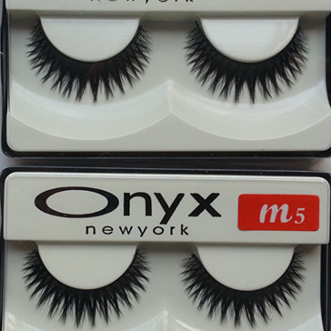 Pure handmade dense Onyx Euroness False Eyelash Transparent m5 Natural thick and dense cross fiber length 20 pairs