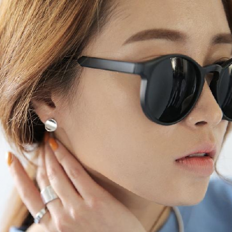 韩国stylenanda官方正品 立体金属圆形耳钉