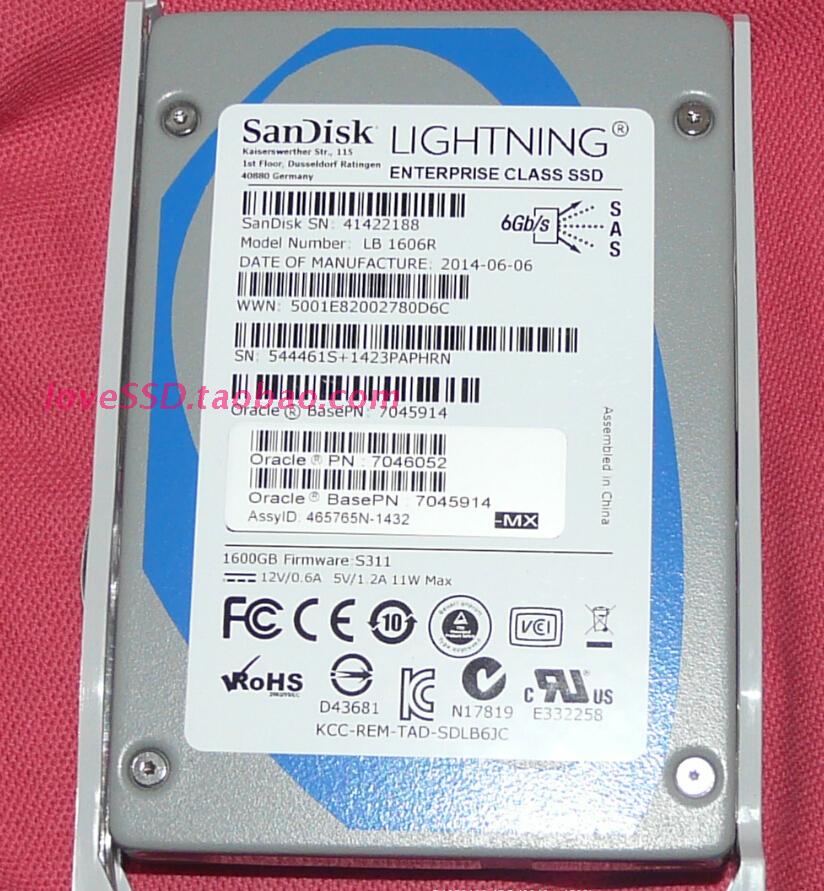 Sandisk SanDisk SAS 1 6T SSD Oracle version Solid hard disc 7045914