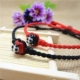 Phong cảnh của vòng chân Dharma tráng men theo phong cách Nhật Bản dành cho nam và nữ lắc chân vàng trắng Vòng chân