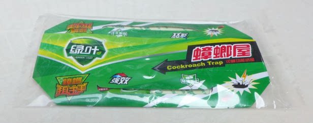 Green leaves strong adhesive cockroach houseboard stick strong capture trap to kill cockroach drug environmental protection 10 sets of inducement agent