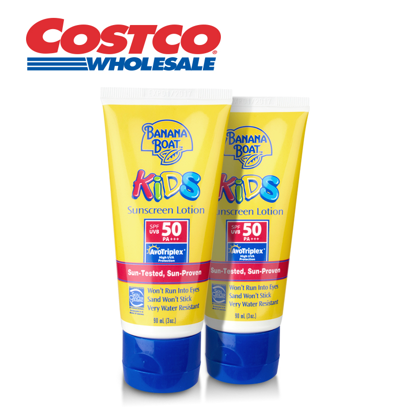 Banana Boat香蕉船 儿童防晒乳液 90ml*2瓶 防水防汗 Costco直营