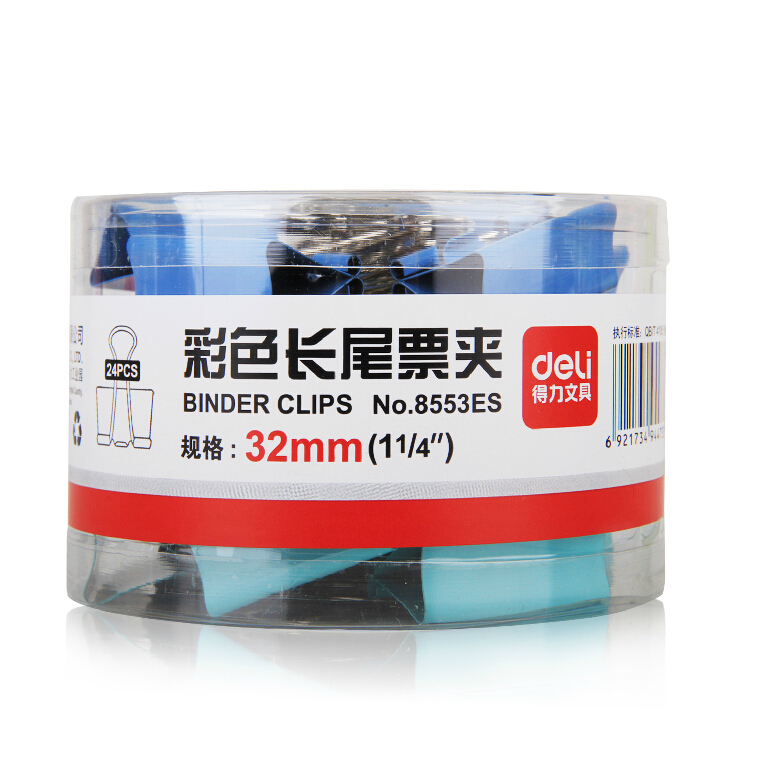 Able Long Tail Clip Colorful Office Supplies Stationery Dovetail Clip Universal Anti-Tail Clip Small Clip Bookbinder Ticket Holder