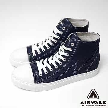 台湾官网直邮进口【美国 AIRWALK】 经典简约车逢线多色高筒帆布