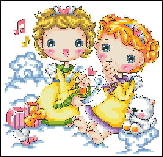 Cross embroidered electronic drawings 3774 SO-312 Pillow figure 100W* 95H23 color XSD source files