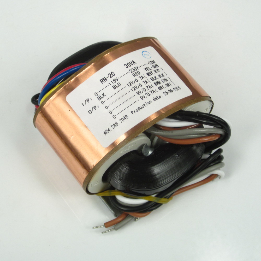 115V-230V R type power transformer R cattle 30W double 12V double 9V with copper R cattle copper wire