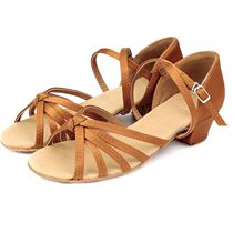 Cool color Betty Latin dance shoes for girls and children new Latin dance shoes autumn and winter dance shoes diamond-encrusted Latin dance shoes