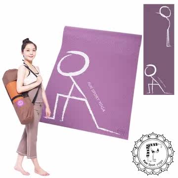 Fun Sport 快乐操伸展环保瑜珈垫（气质紫）台湾制-P官网直邮进口