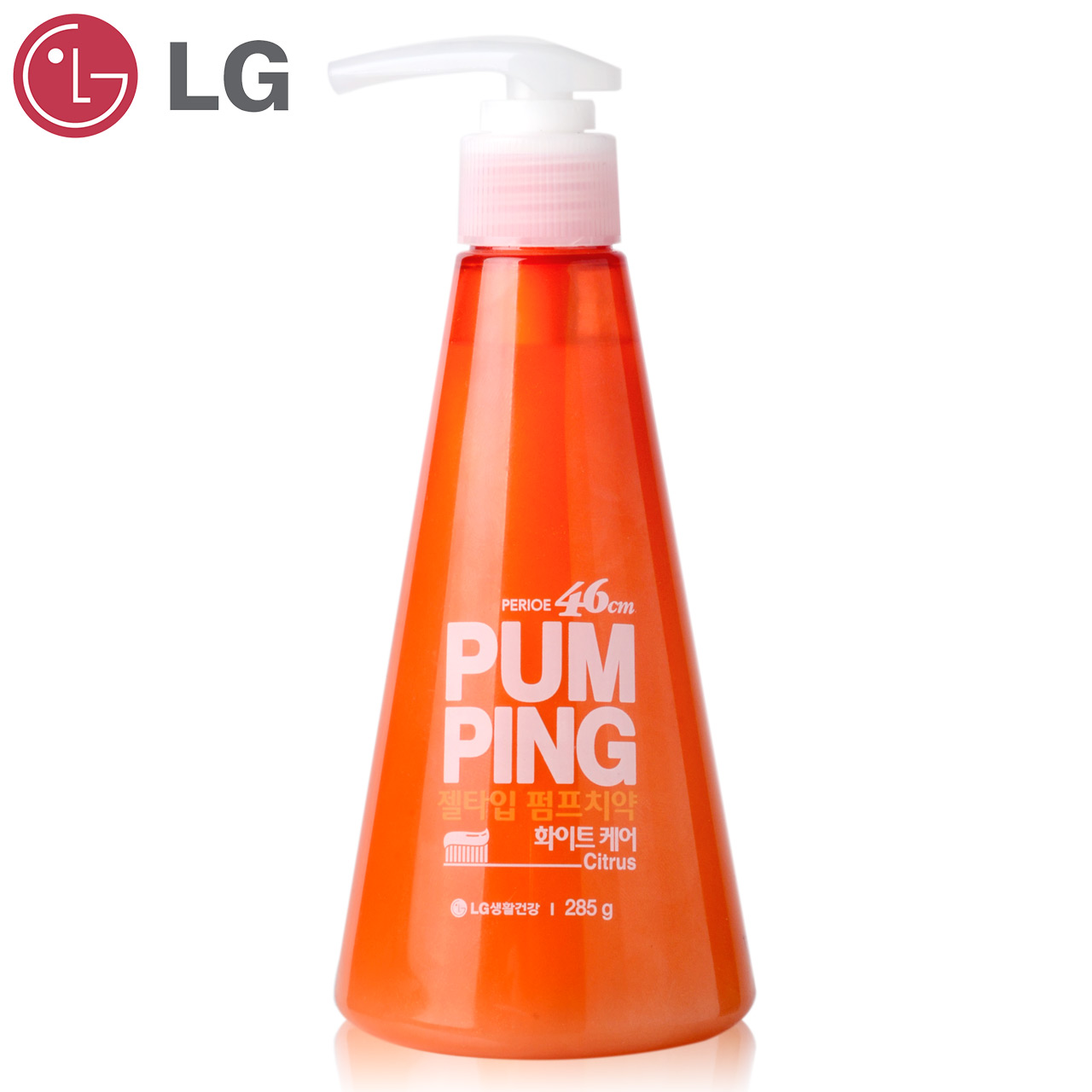 韩国进口PERIOE/倍瑞傲 派缤牙膏沁橙亮妍 口气管理牙膏 285g