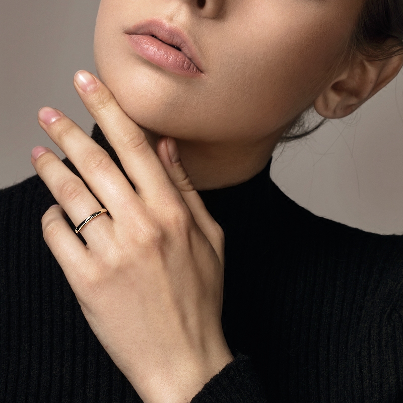 Bague mixte en Or jaune 9 carats - Ref 3089074 Image 5