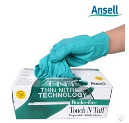 Ansell 92-600 gloves disposable nitrile rubber gloves anti-chemical anti-oil