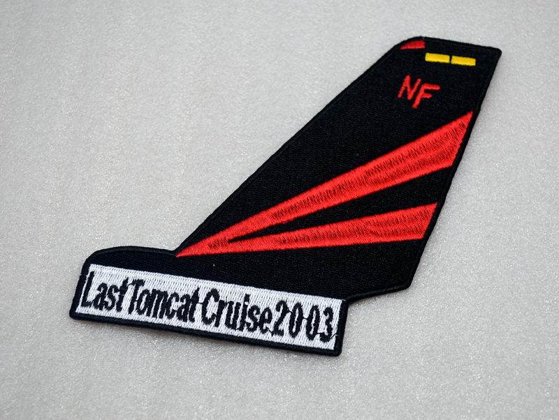 Final male cat cruising VF-154 black samurai Black Knights vertical tail pituitary badges 