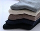 Vớ cotton mùa xuân và mùa thu vớ nam Cotton kinh doanh dày và khử mùi trung bình vớ ống không xương màu rắn vớ nam màu đen vớ hoa cúc Vớ bông