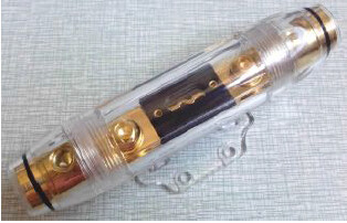 Car Acoustics Fuse Holders Connect Power Fuse Power Amplifier Low Sound Cannon Special Gold Plated One-In-One-Out-One-In-One-Out