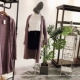 MY0022 chỉ nhà tốt dây xoắn móc mỏng mohair dài áo len pha trộn áo len cardigan