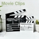 Zakka bộ phim sáng tạo clapper bảng kỷ lục ban giám đốc chơi ban đạo cụ nhiếp ảnh cá nhân đồ trang trí trang trí có thể được treo phòng ngủ đẹp đơn giản Trang trí nội thất